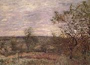 Alfred Sisley Windy Day in Veno oil painting artist